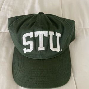 Stussy Green Cap with White Embroidery